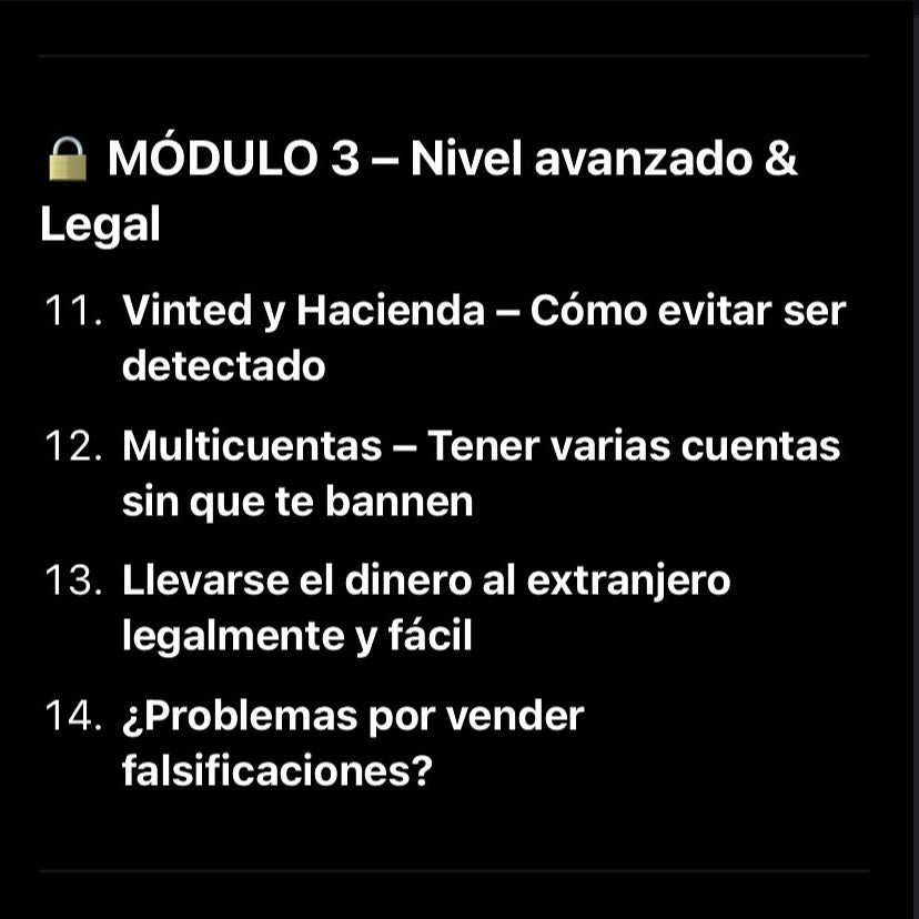 Curso Todo Sobre Reventa Vinted